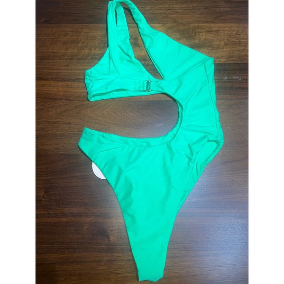 Camila Coelho Kitana One Piece in Green Medium New Womens Swimsuit - Picture 7 of 9